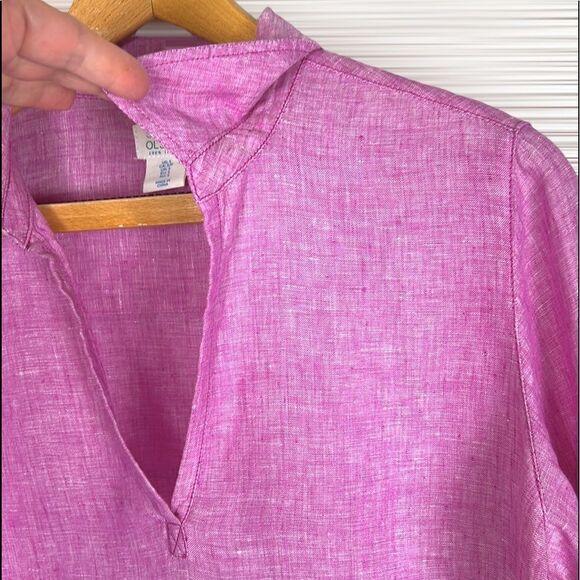 Sigrid Olsen Linen Top Tunic Blouse - Picture 4 of 11